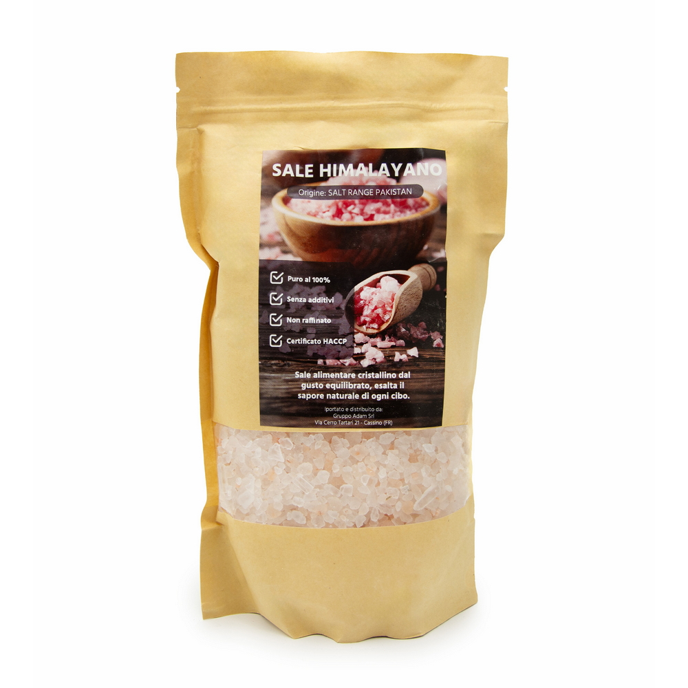 Foto principale Sale Himalayano Rosa naturale Grosso ad uso alimentare Sacchetto da 1 kg