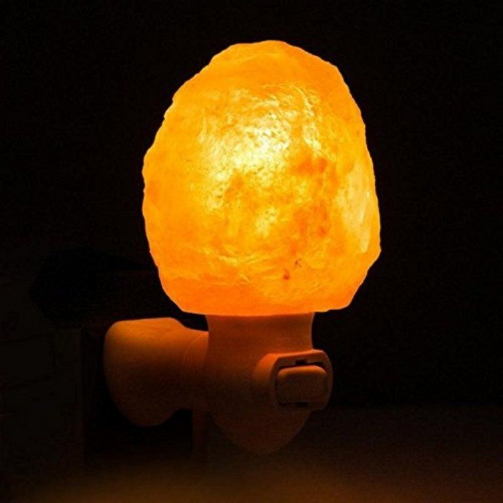 Foto principale Lampada di Sale Himalayano Notturna Rosa grezza 750 g con luce Led Bianco Caldo