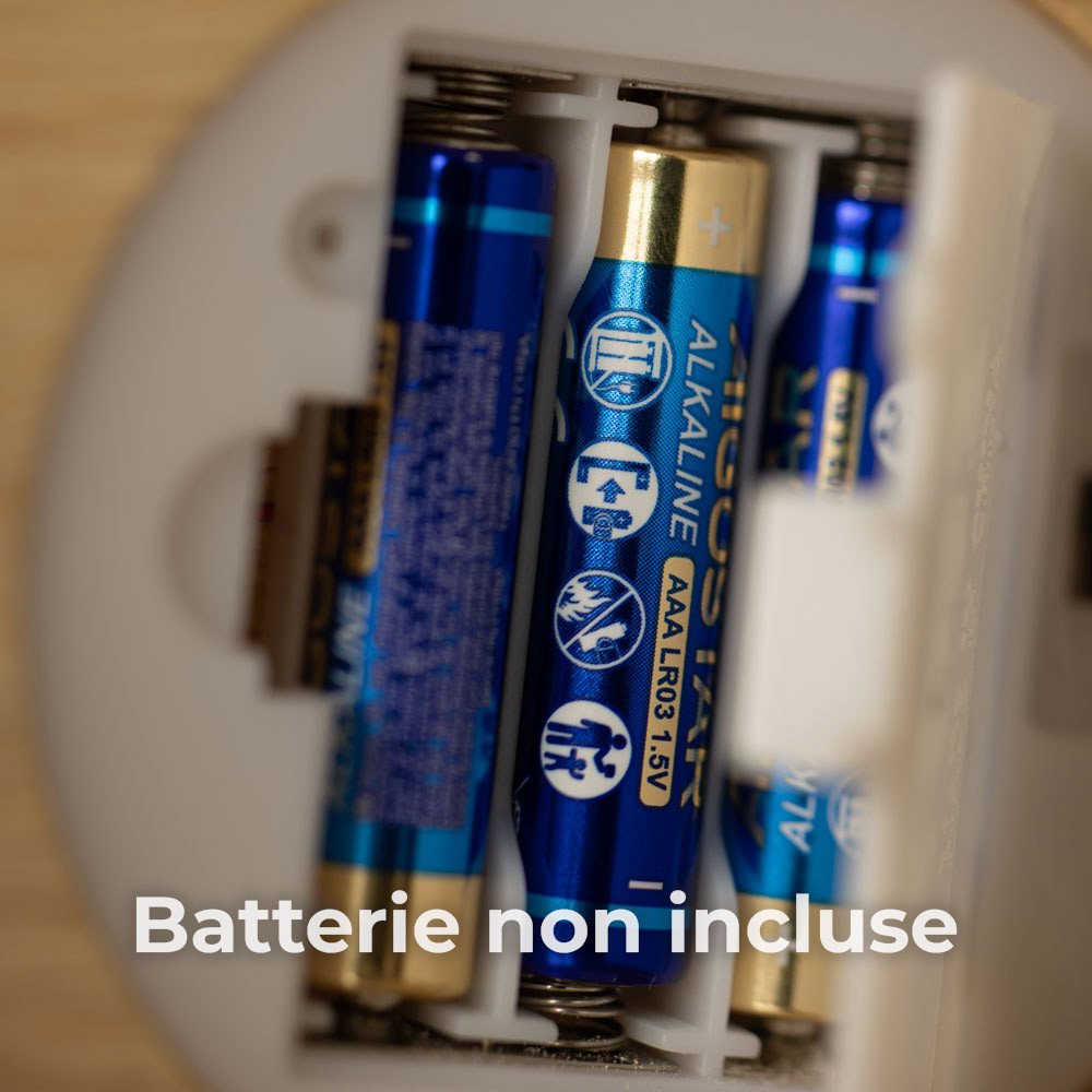 Lampada di Sale Himalayano Libera a batteria Rosa grezza 600 g con luce Led RGB e base rotonda - Foto 5